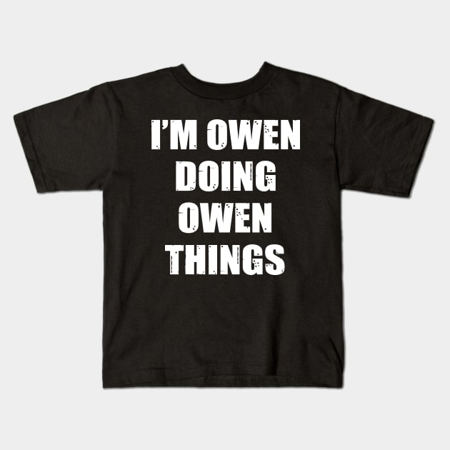 Owen Kids T-Shirt by family.d